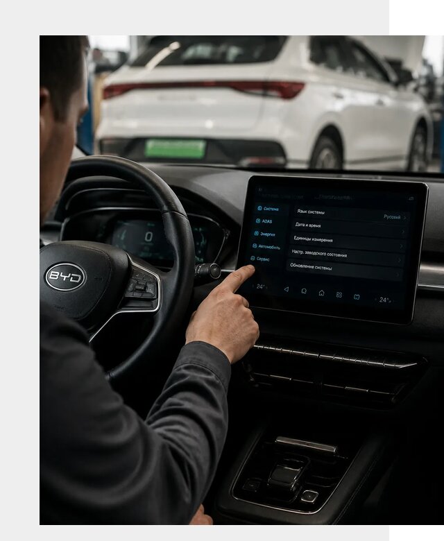 Русификация BYD E2 в Рязани от 15299 р. | ФастМобиль-Рзн под ключ