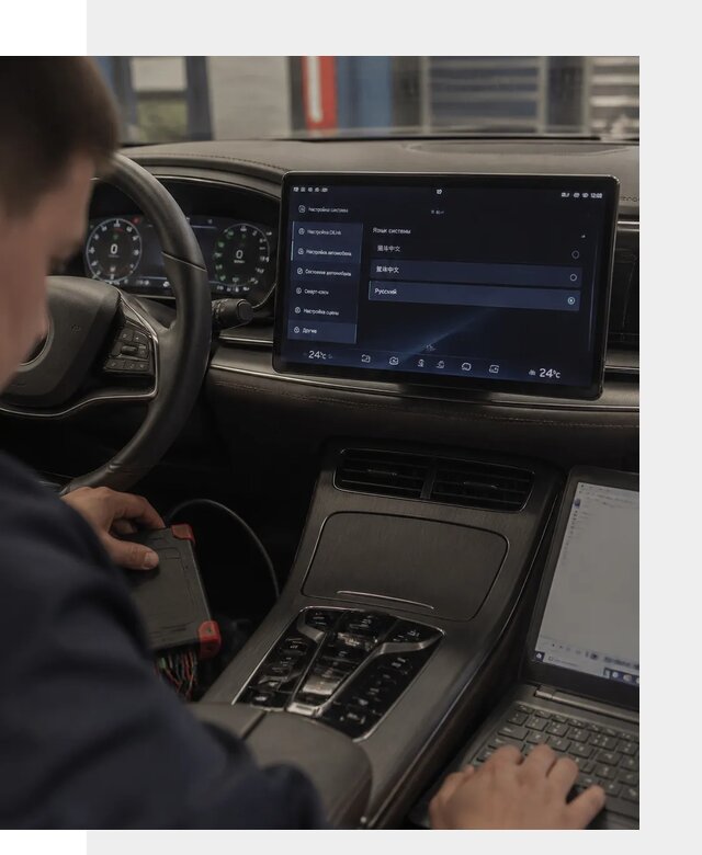 Русификация автомобиля BYD HAN для эксплуатации в Рязани